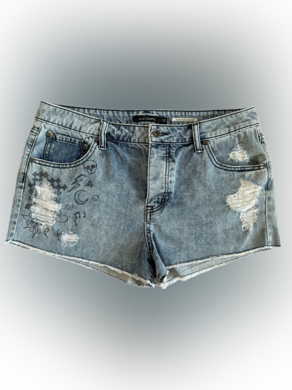 Women’s Blackheart Brand Cutoff Shorts ~ Size 15